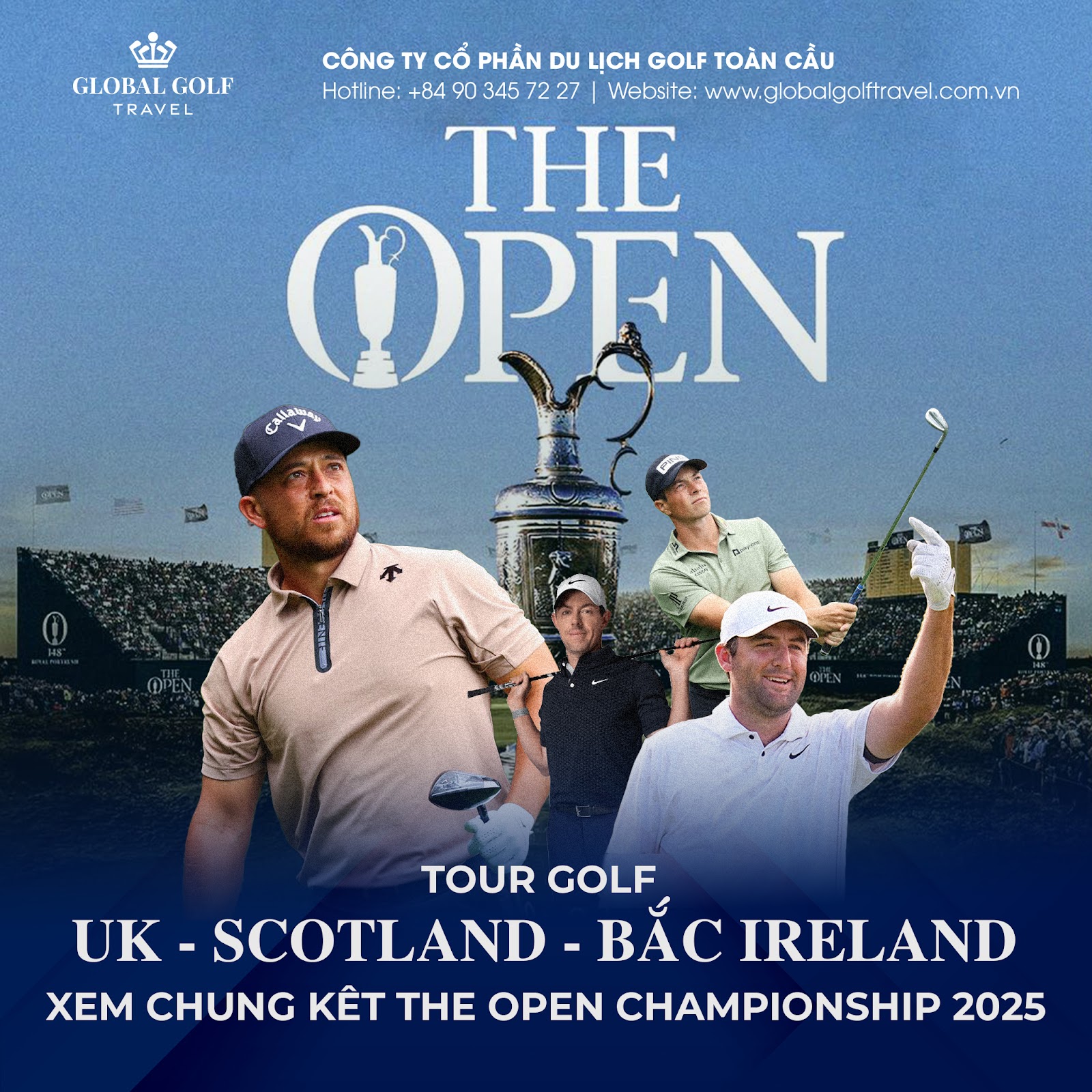 Tour Golf UK - Scotland - Bắc Ireland: Xem Chung Kết The Open Championship 2025
