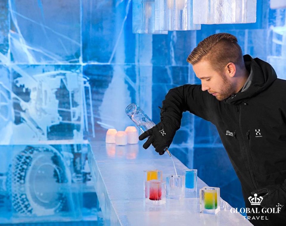 Ice Bar Stockholm - Tour golf Bắc Âu