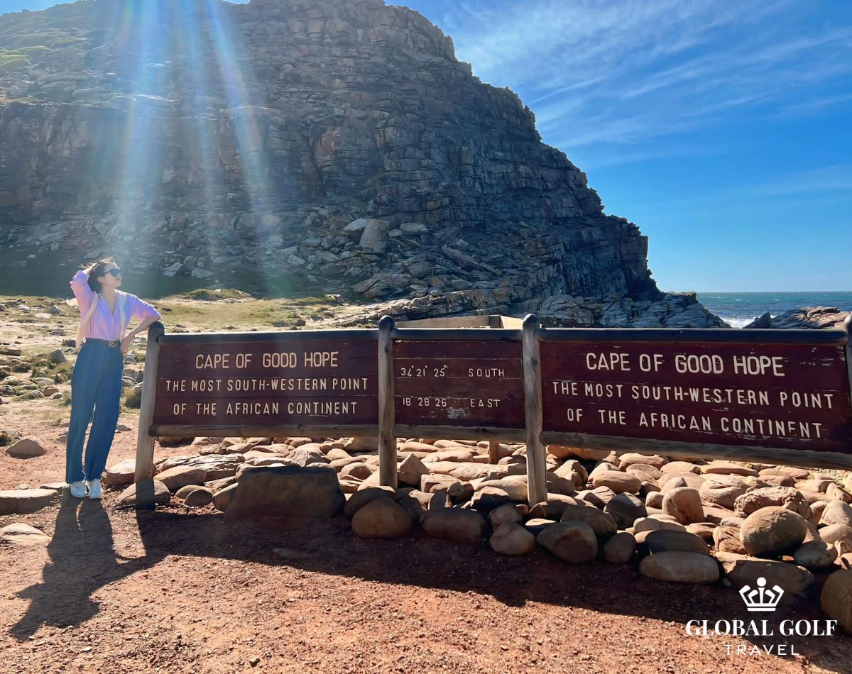 Ảnh feedback khách hàng nhà Global Golf Travel dạo quanh khám phá Cape Town